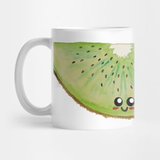 Watercolor Kiwi - A Cute Kiwi Slice Mug